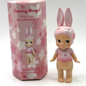 New Sonny Angel Rabbit Mini Figure from Cherry Blossom Series, Open Box